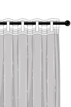 ALBA voilegardin ekstra bred 1 længde
