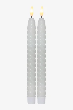Antiklys Flamme Swirl LED 2p