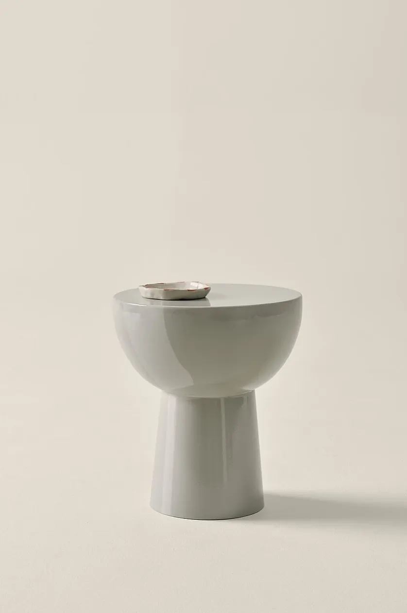 BALIS GLOSSY rundt sidebord