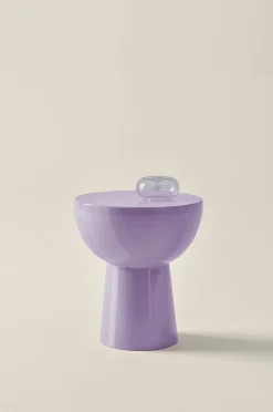 BALIS GLOSSY rundt sidebord