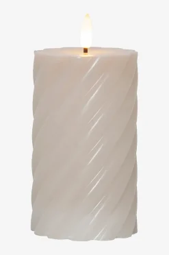 Bloklys Flamme Swirl LED 15 cm
