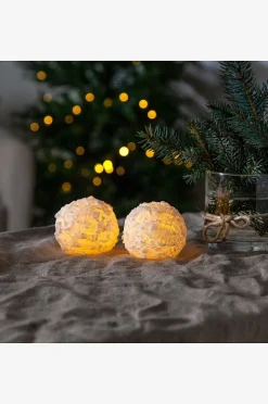 Bloklys 2 stk. Snowball LED
