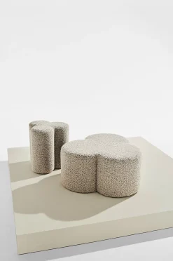 Bodhi puf i bouclé ø 70 cm