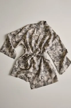 CARA kort kimono i hør