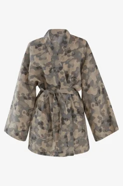 CARA kort kimono i hør