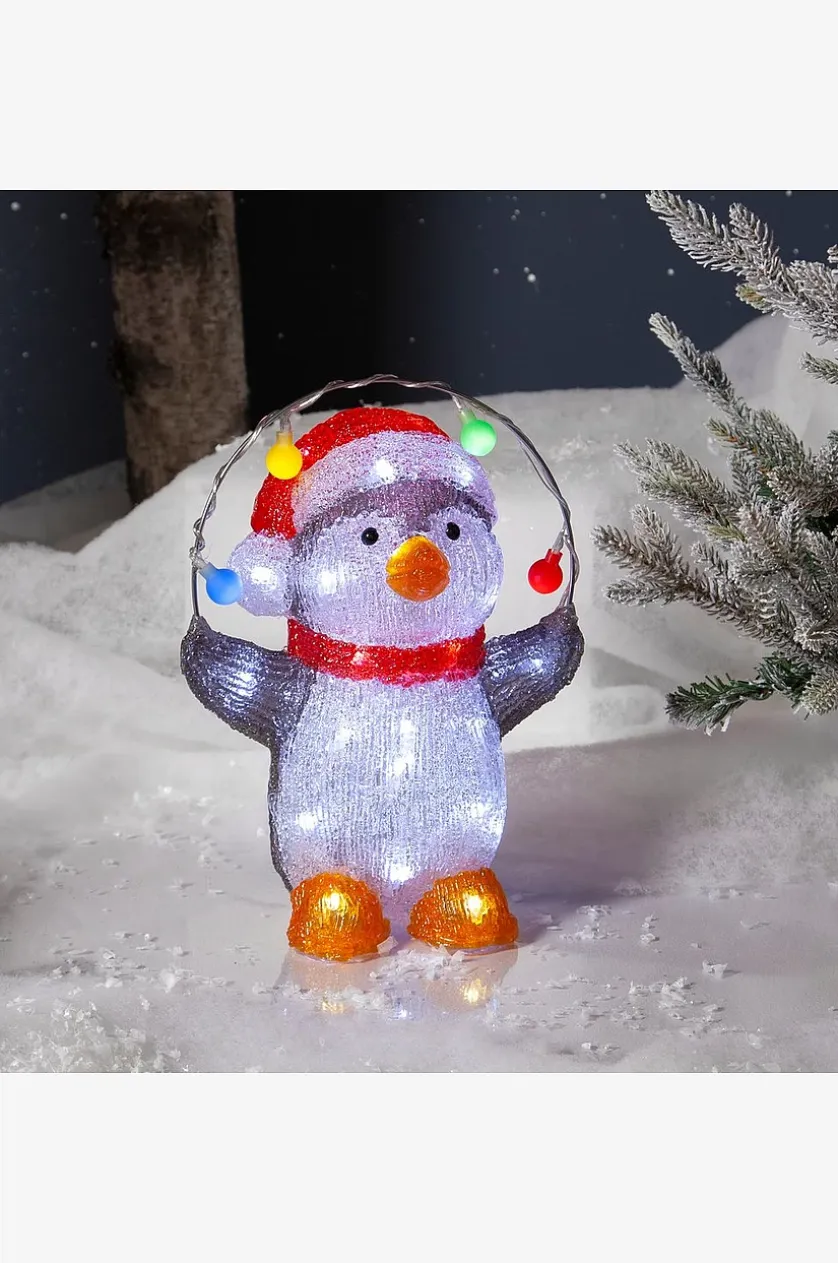 CRYSTALO PENGUIN julelys udendørs