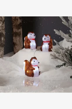 CRYSTALO SQUIRREL julelys udendørs