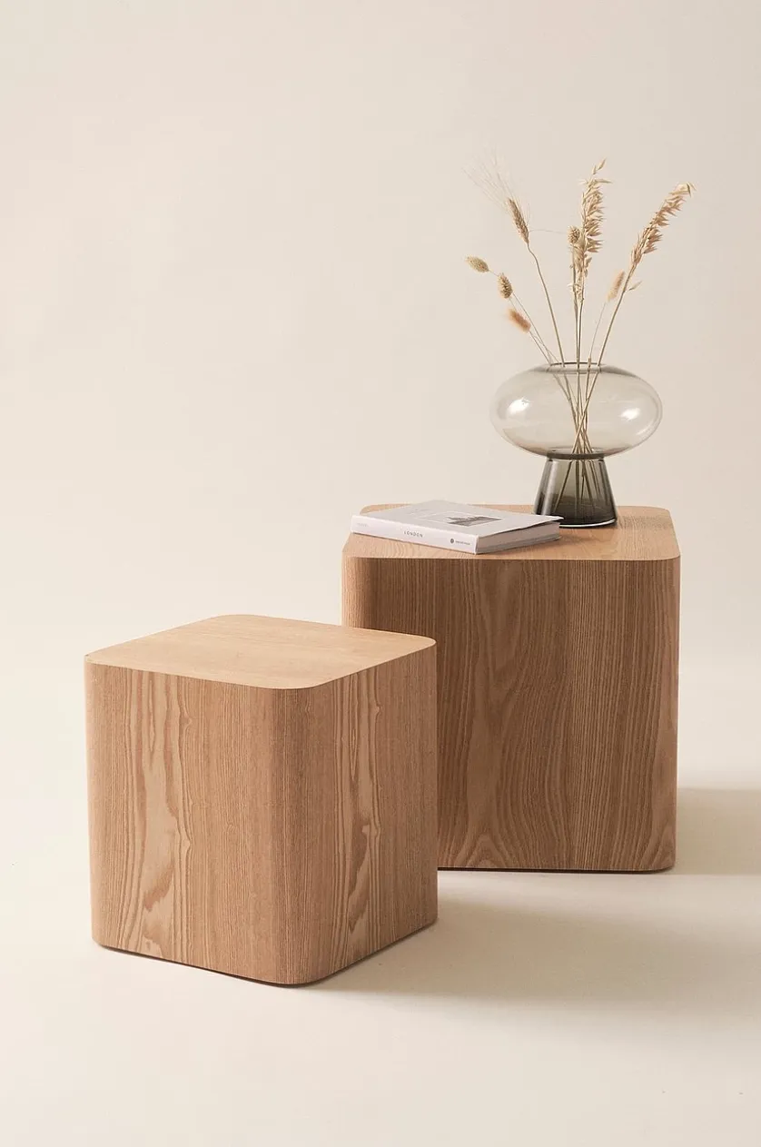 CUBO sidebord 2-pak 30x30 cm, 40x40 cm