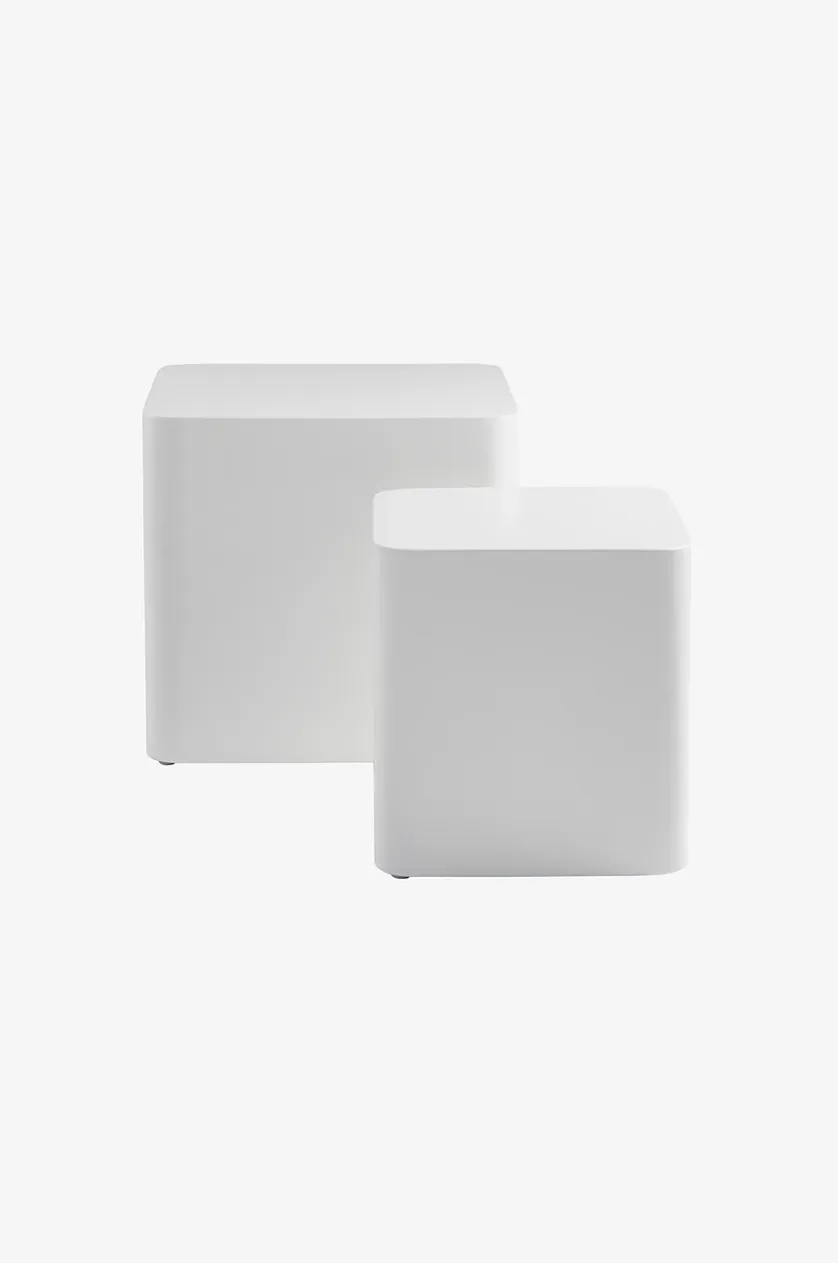 CUBO sidebord 2-pak 30x30 cm, 40x40 cm