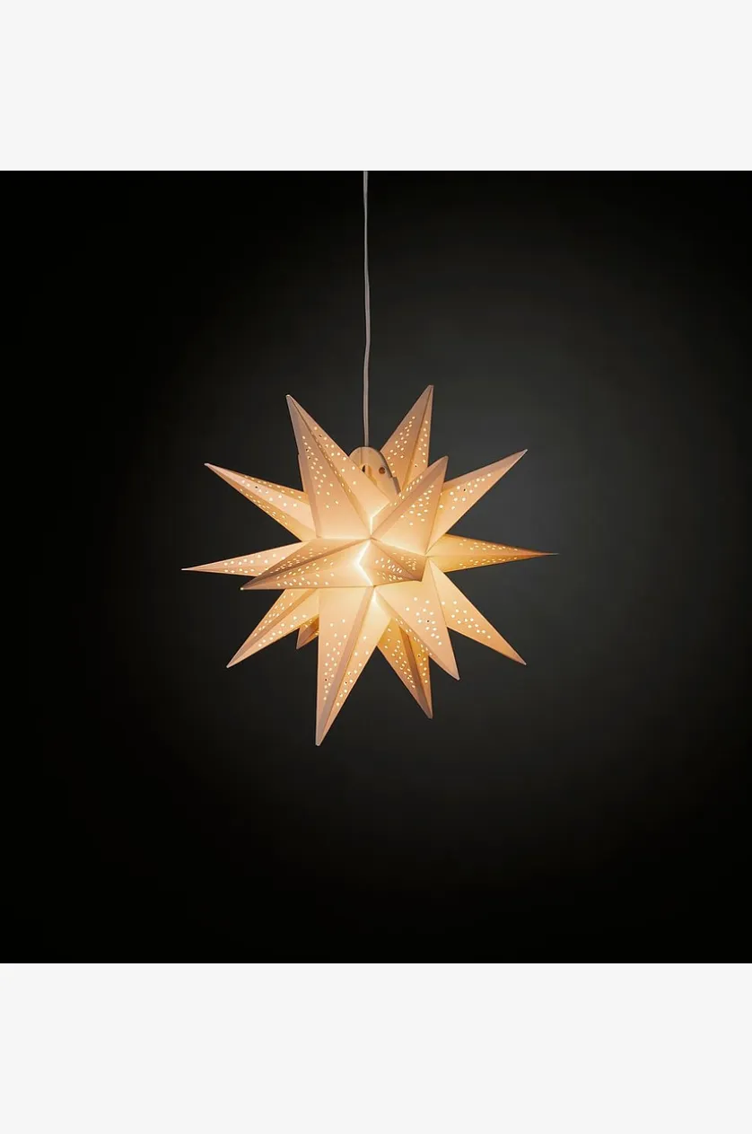 3D Papirstjerne LED højde 45 cm