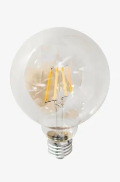 Filament dekorationspære, LED dæmpbar globe, E27, 4W, Ø 95 mm amber