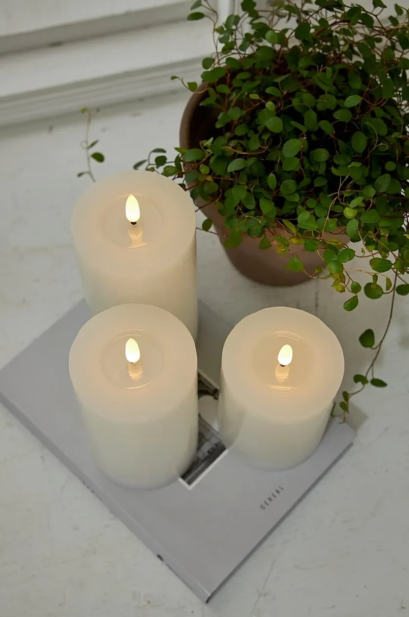 FLAMME FLOW bloklys LED 17,5 cm