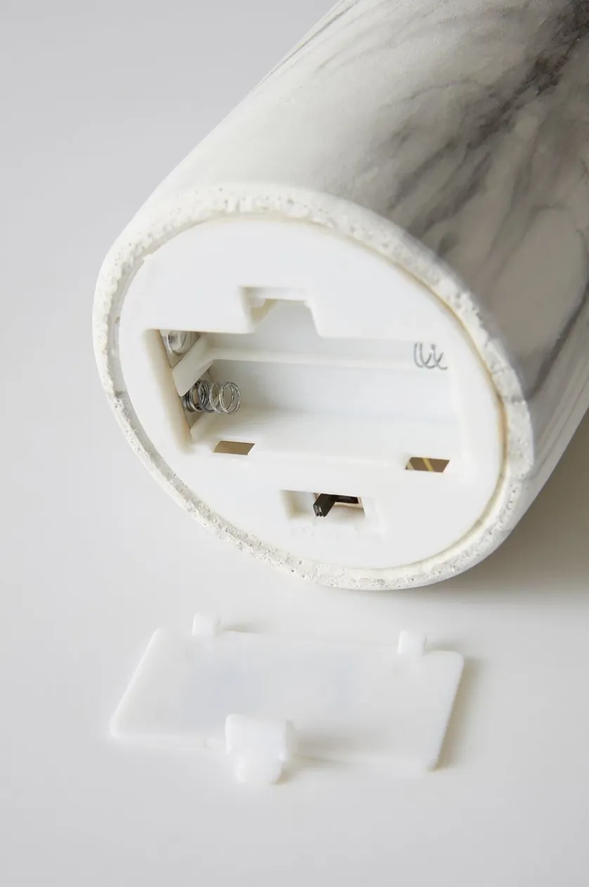 FLAMME MARBLE bloklys LED 12,5 cm