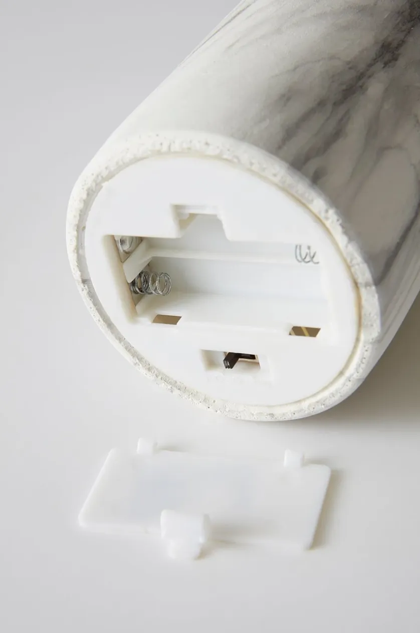 FLAMME MARBLE bloklys LED 17,5 cm