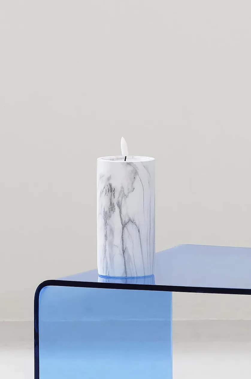 FLAMME MARBLE bloklys LED 17,5 cm