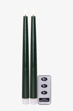 FLAMME SLIM batteridrevet stearinlys 2-pak 28 cm