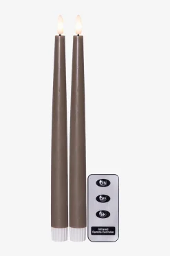 FLAMME SLIM batteridrevet stearinlys 2-pak 28 cm