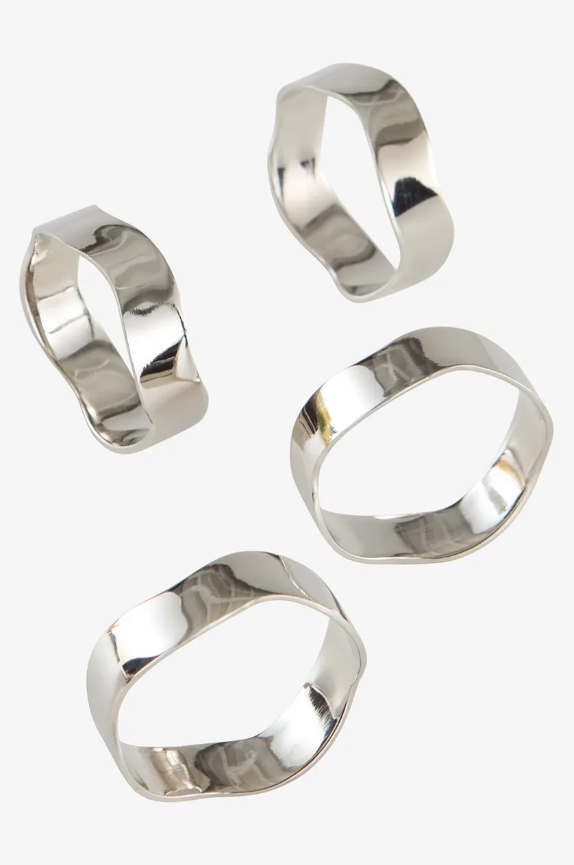 FLING servietring med 4-pakning
