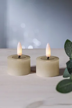 FLOW batteridrevet fyrfadslys ø 4 cm 2-pak