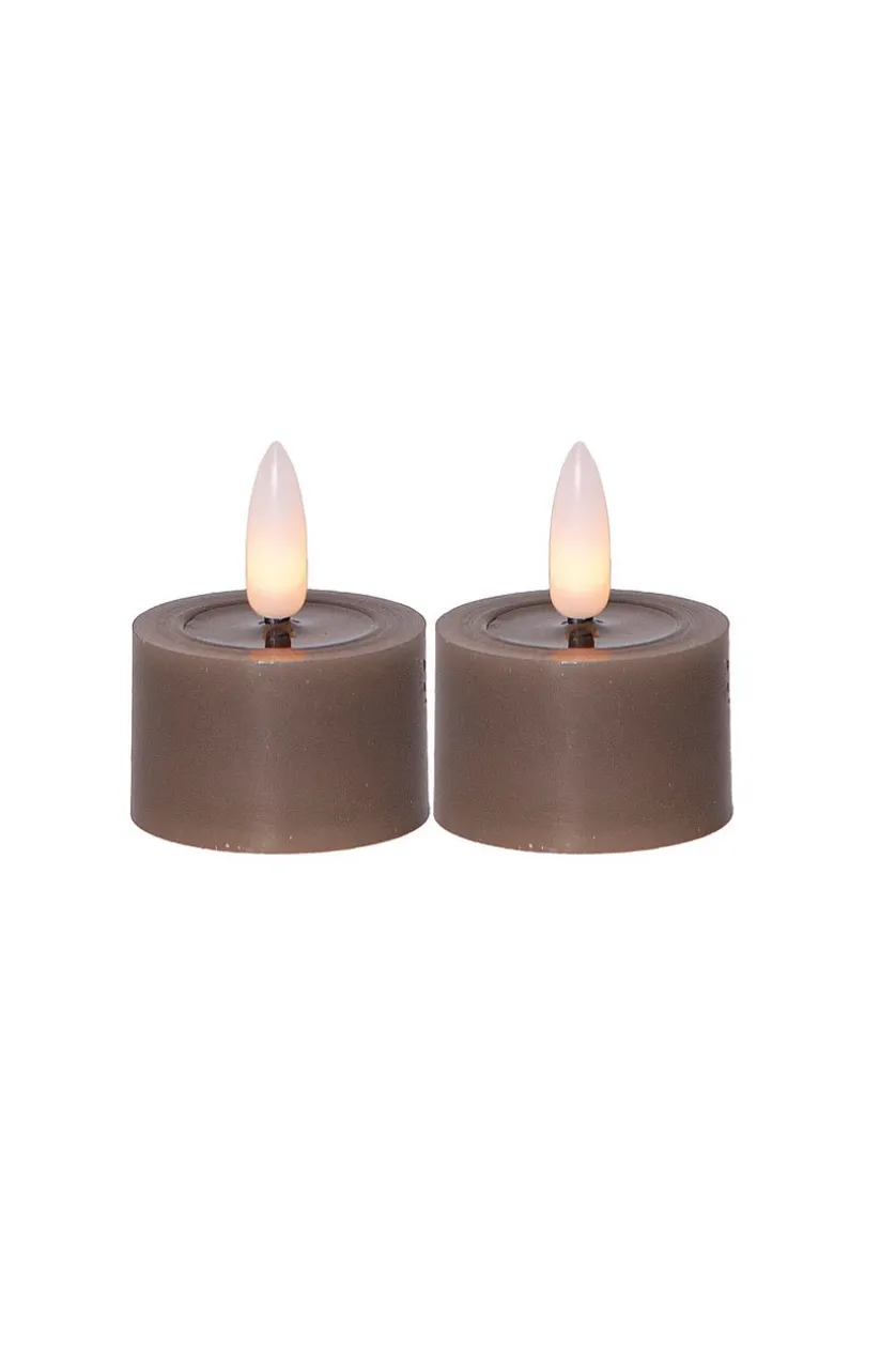 FLOW batteridrevet fyrfadslys ø 4 cm 2-pak