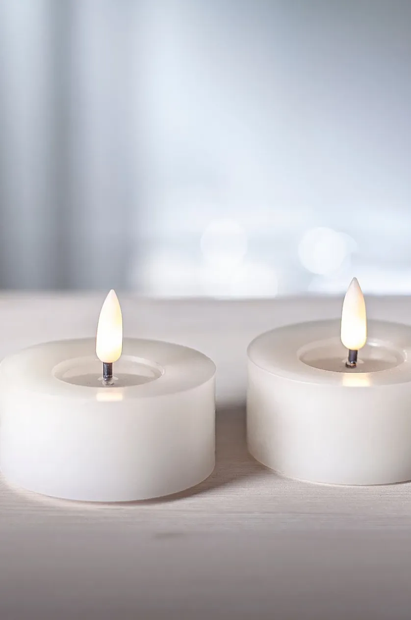 FLOW batteridrevet fyrfadslys ø 7 cm 2-pak