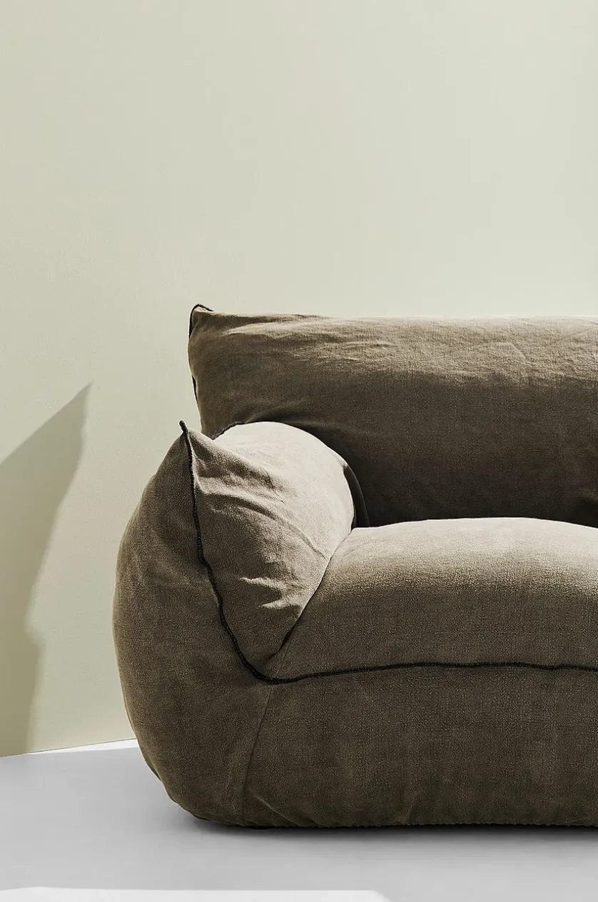 Gia sofa i hør, 3,5-pers.