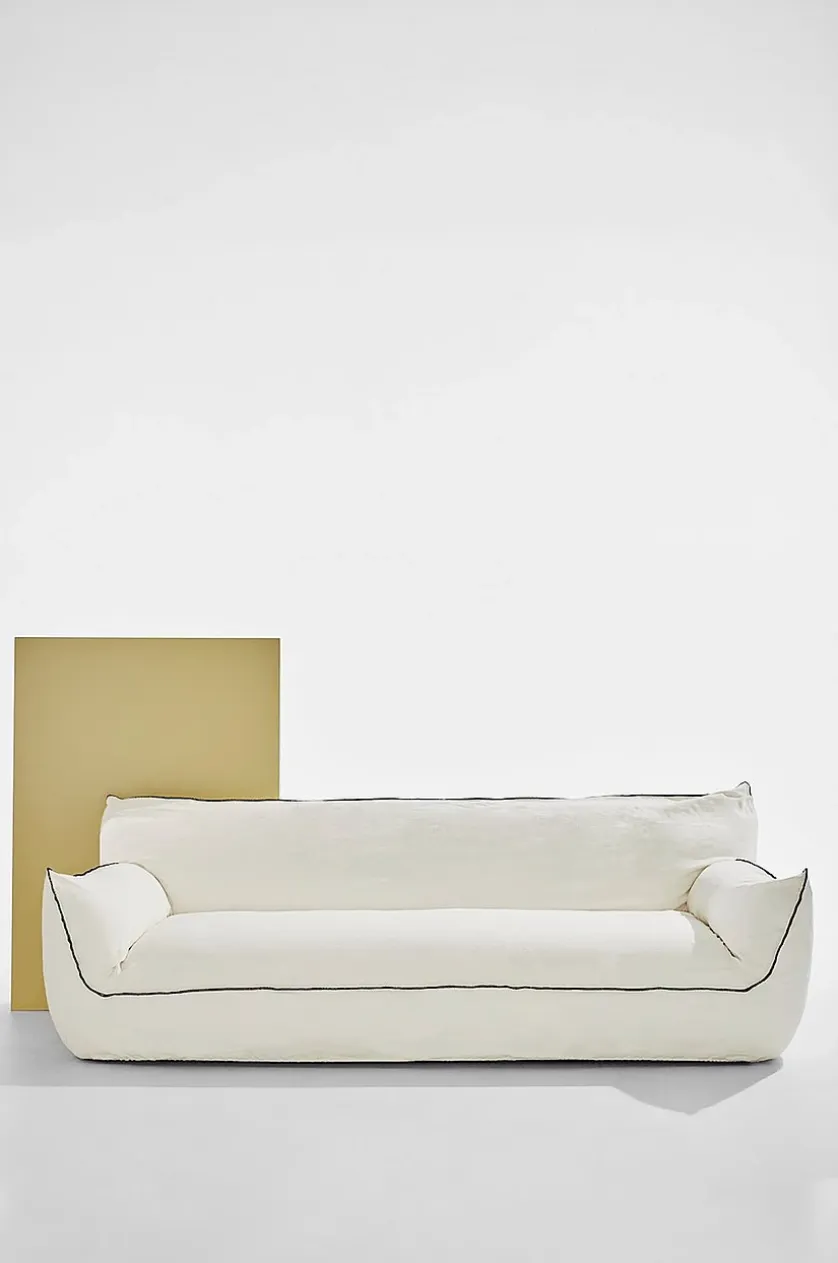 Gia sofa i hør, 3,5-pers.