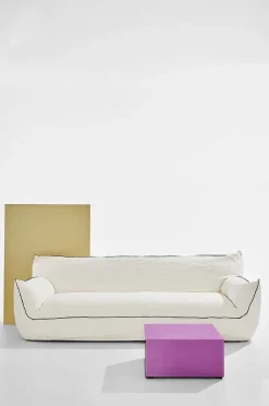 Gia sofa i hør, 3,5-pers.