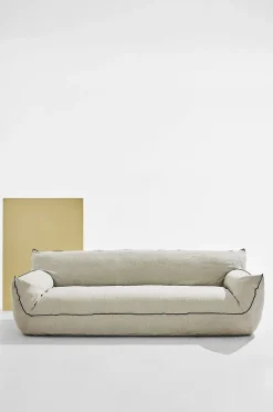Gia sofa i hør, 3,5-pers.
