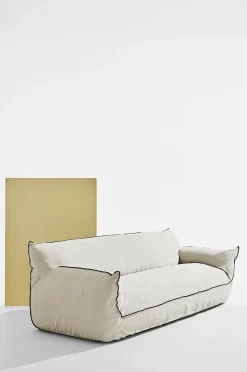 Gia sofa i hør, 3,5-pers.