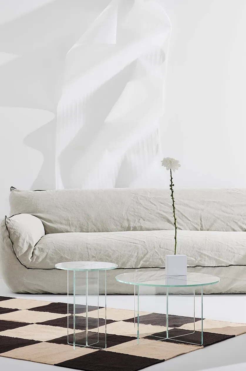 Gia sofa i hør, 3,5-pers.