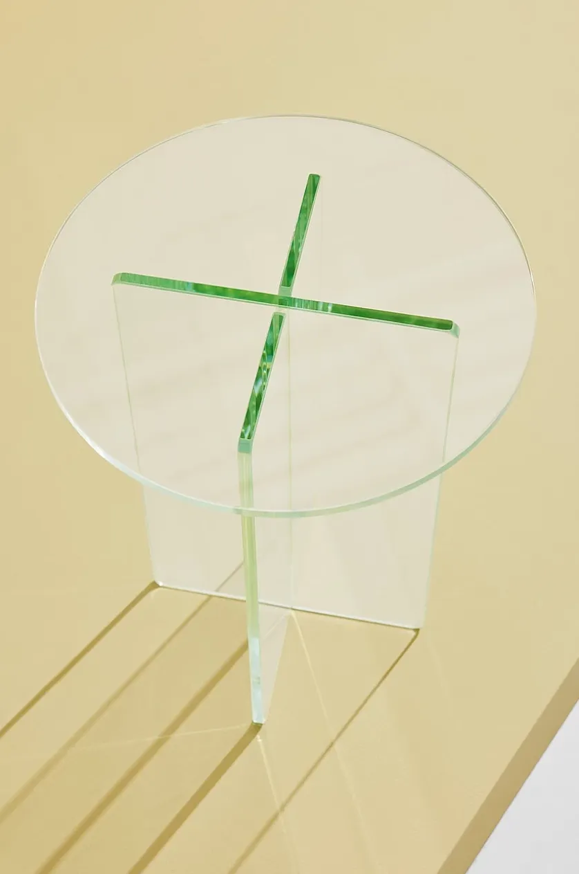 Iris sidebord i glas ⌀ 35 cm