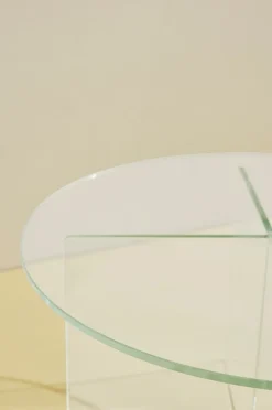 Iris sofabord i glas ⌀ 60 cm
