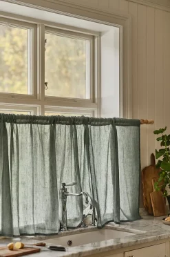 LINN Café-gardin hørblanding