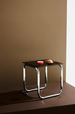 Lulu sidebord krom/glas højde 45 cm