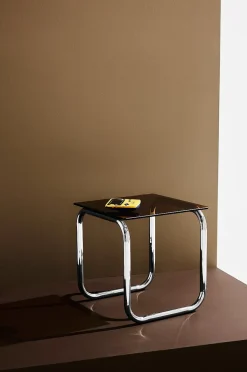Lulu sidebord krom/glas højde 45 cm