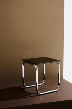 Lulu sidebord krom/glas højde 45 cm