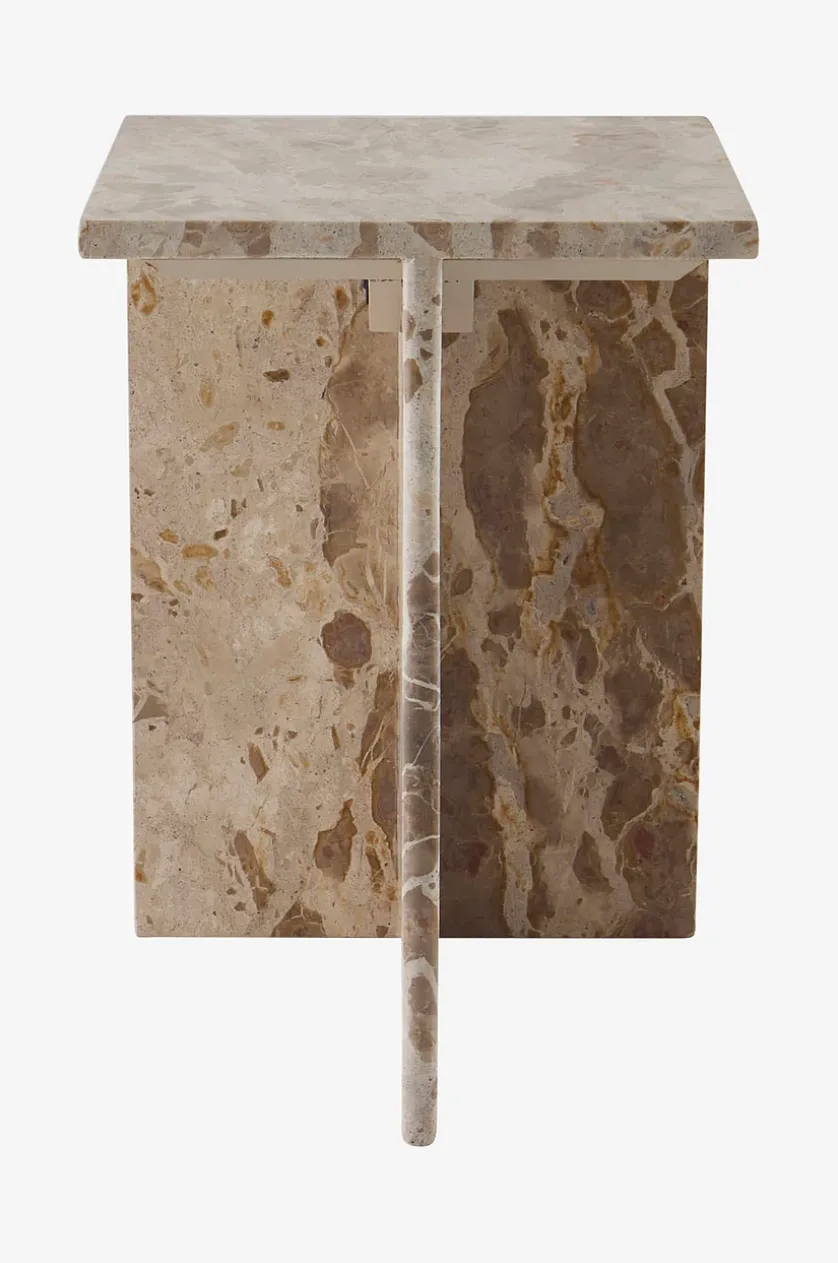 MELETO sidebord marmor 35x35 cm