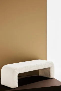 Odette bænk i bouclé 120x41 cm