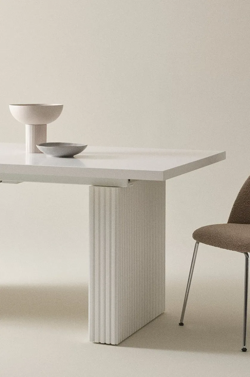 PALANZO spisebord med tillægsplade 105x196+45 cm