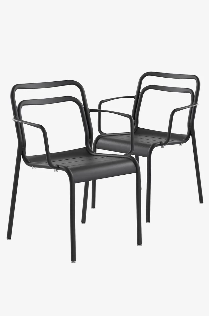 PANTHEON stol med armlæn 2-pak