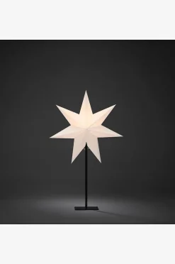 Papirstjerne metalfod højde 65 cm