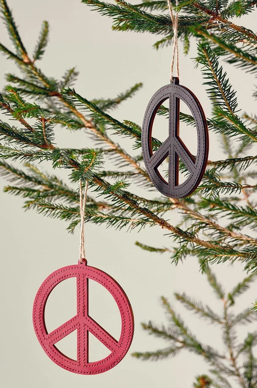 PEACE juledekoration 4-pak