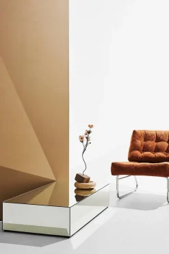 Ponti sofabord i spejlglas 120x60 cm