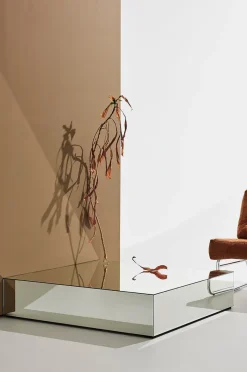 Ponti sofabord i spejlglas 110x110 cm
