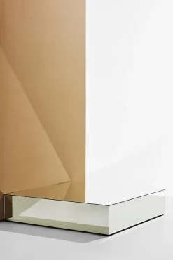 Ponti sofabord i spejlglas 110x110 cm