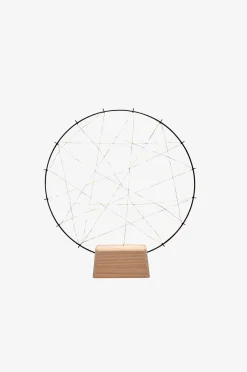 Rund metaldekoration 100 LED, 39,5 cm