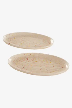 SPRINKLE tallerken oval 2-pak