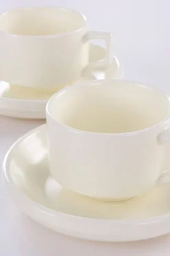 THELMA kaffekop med sidetallerken 2-pak