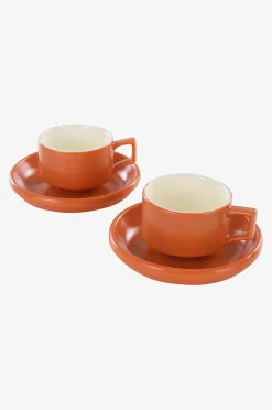 THELMA kaffekop med sidetallerken 2-pak